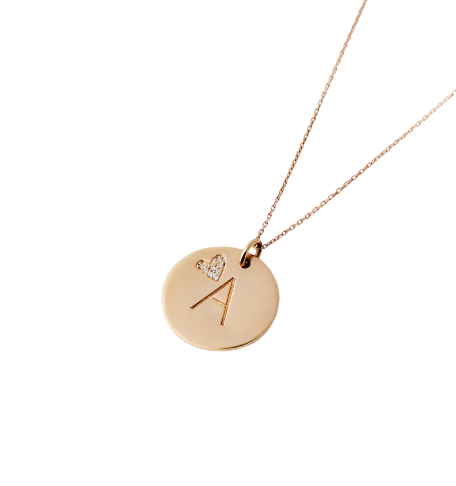 Diamond Letter A Necklace