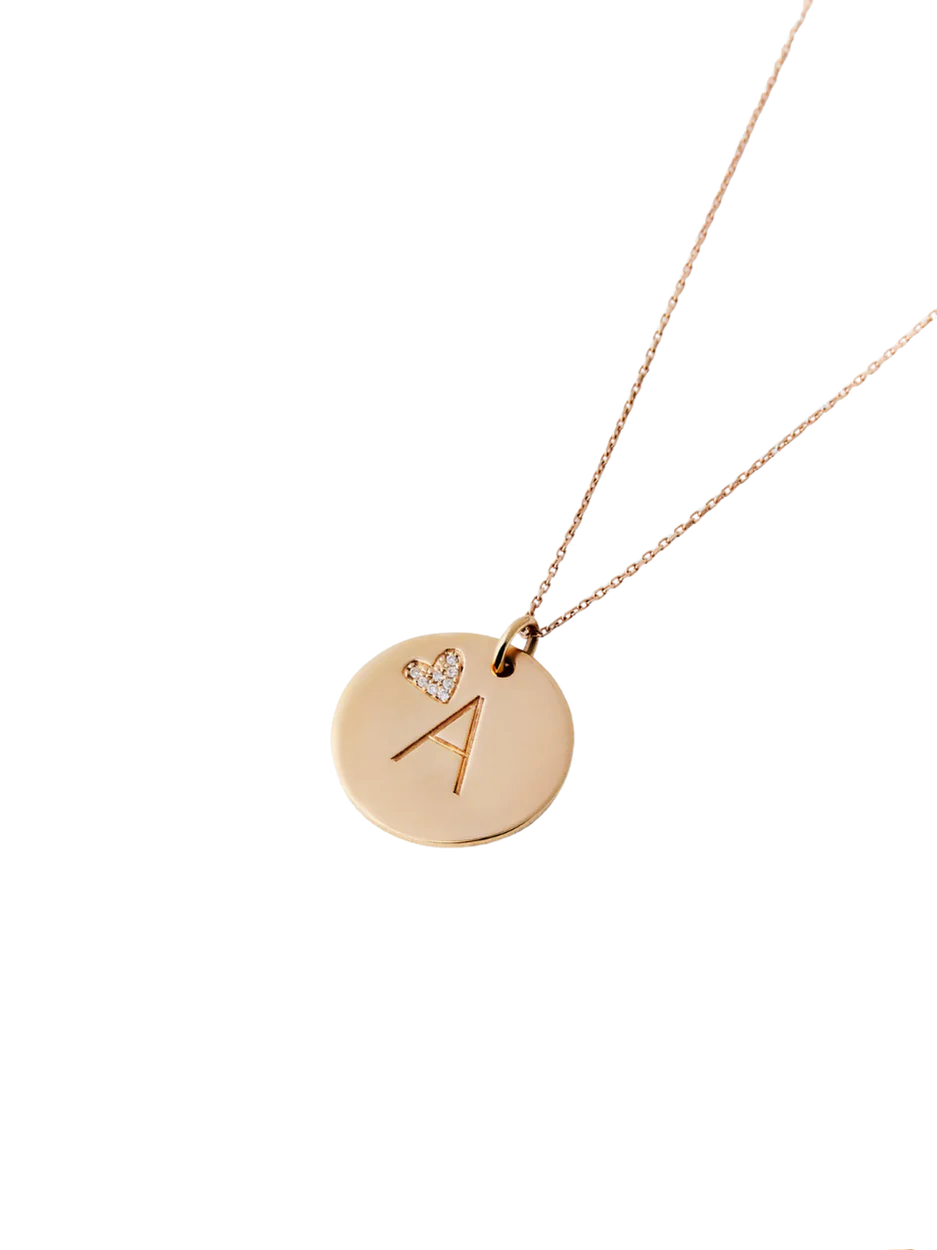 Diamond Letter A Necklace